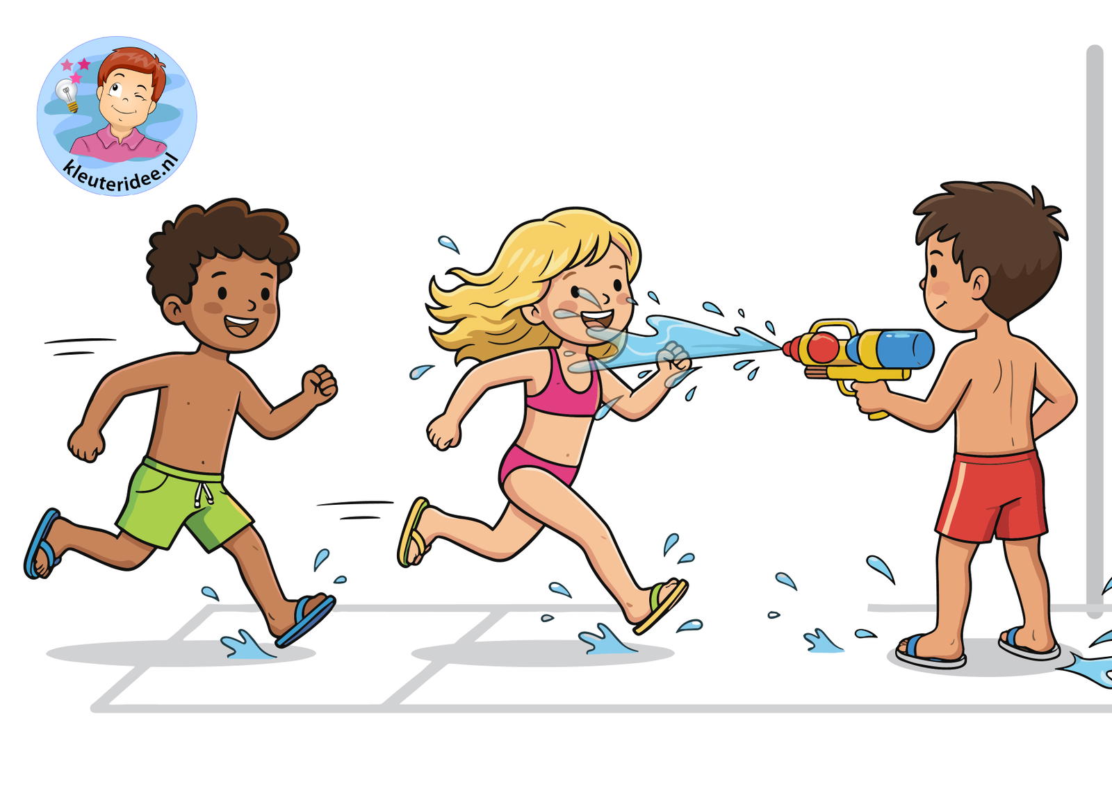 waterspelen 11 Moeder hoe nat is het kleuteridee